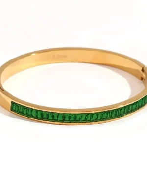 Emerald Pav? Bangle