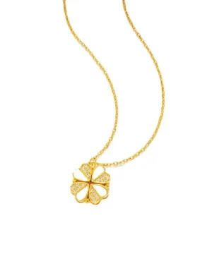 Clover Sparkle Pendant Necklace