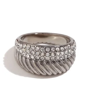 Crystal Ridge Statement Ring