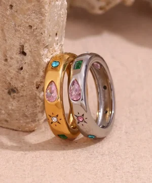 Celestial Multicolor Gemstone Ring