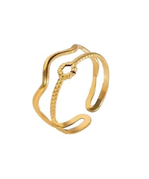 Twist Knot Adjustable Ring