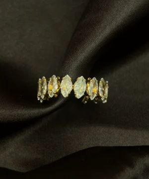 Crystal Laurel Band - Eternal Elegance