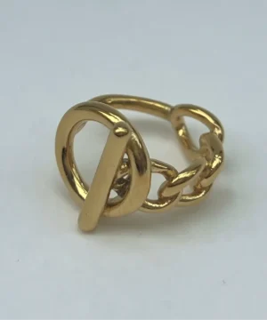 Gold Link Ring - Urban Chic