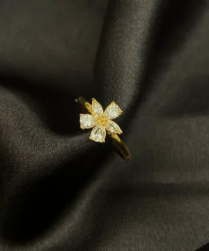 Crystal Blossom Ring - Blooming Radiance