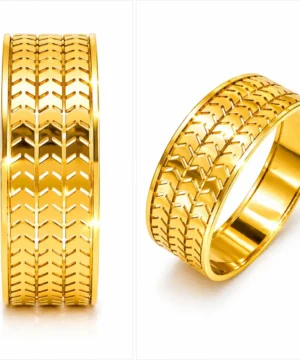 Radiant Chevron Gold Bangle