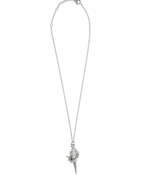 Silver Shell Pendant Necklace
