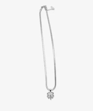 Silver Clover Pendant Necklace